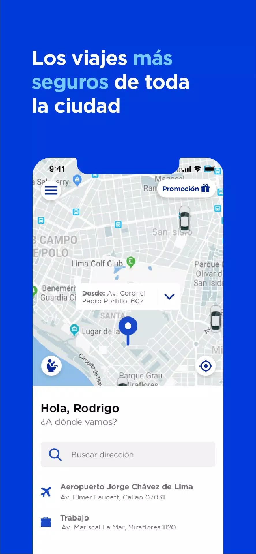 Directo, un app de taxi ဖန်သားပြင်ဓာတ်ပုံ 1