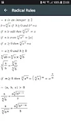 Schermata Math Formulas Algebra 2