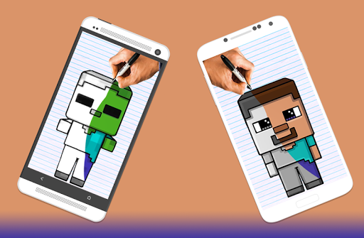 How to draw Minecraft Characters by Drawings Apps Ảnh chụp màn hình 3