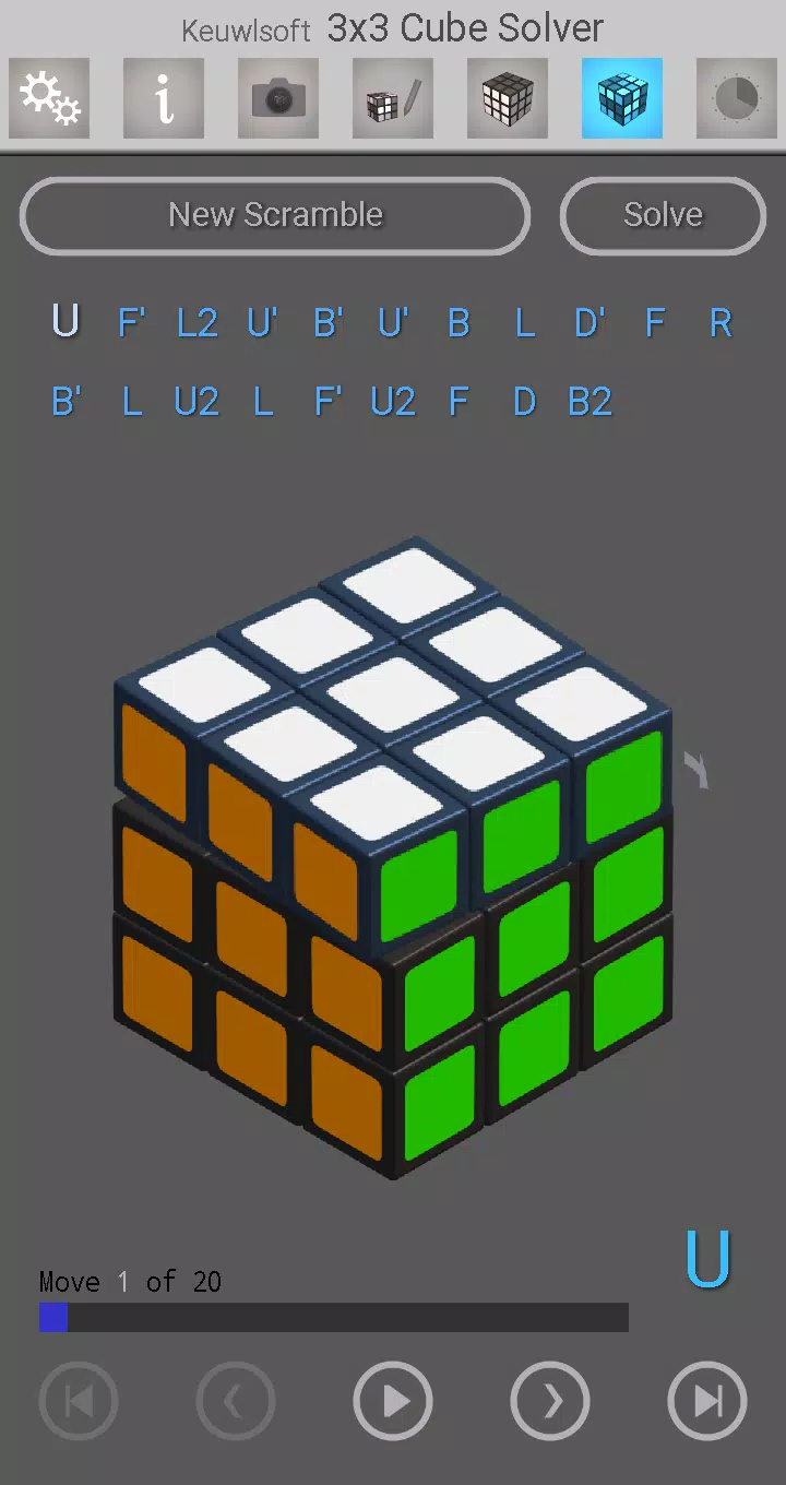 3x3 Cube Solver Captura de pantalla 3