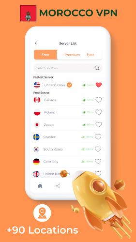 Morocco VPN - Private Proxy Captura de pantalla 2