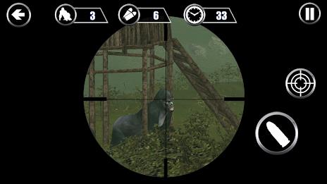 Schermata Gorilla Hunter: Hunting games 0