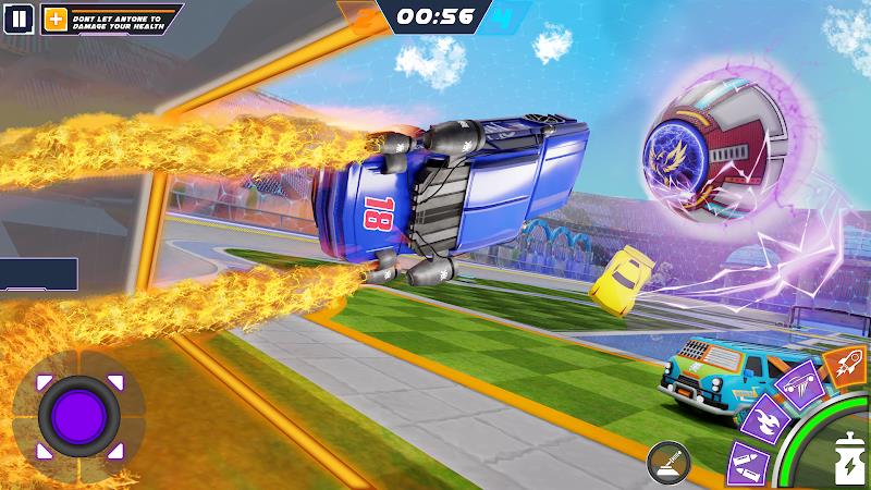 Rocket Car: Car Ball Games 스크린샷 2