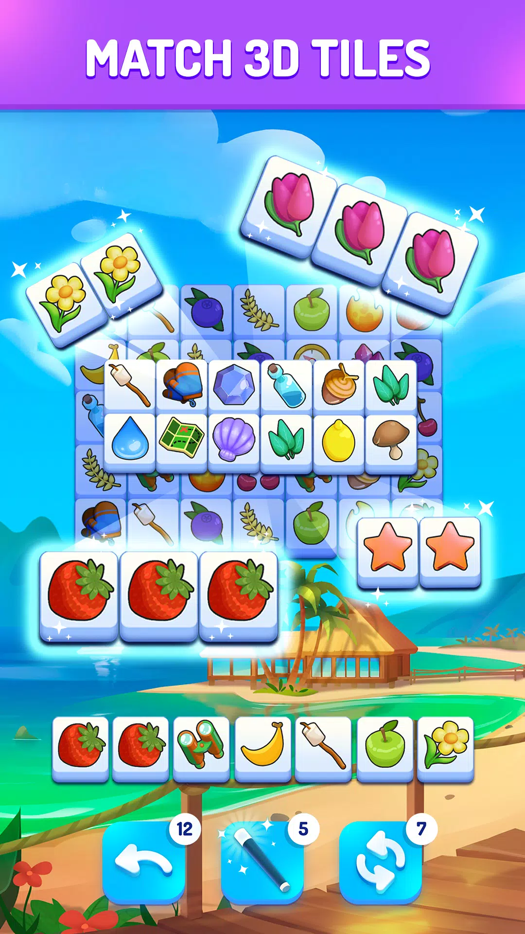 Triple Tile: 트리플 타일: 퍼즐 게임 맞추기 스크린샷 2
