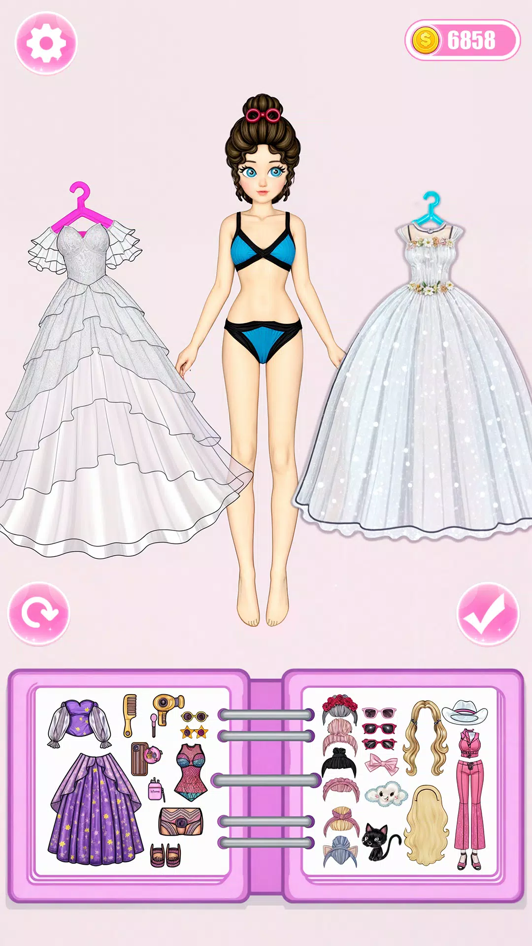 Paper Doll: Dress Up DIY Game Captura de pantalla 1