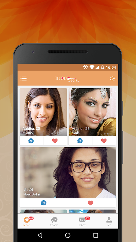 Schermata India Social- Indian Dating Video App & Chat Rooms 2