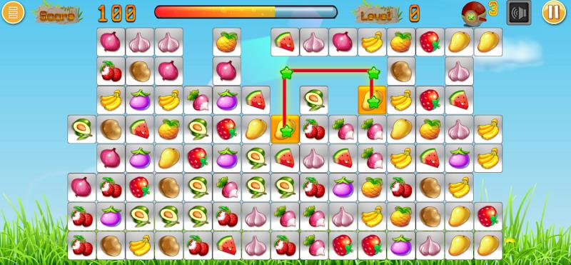 Link fruits - fruit match pair स्क्रीनशॉट 0