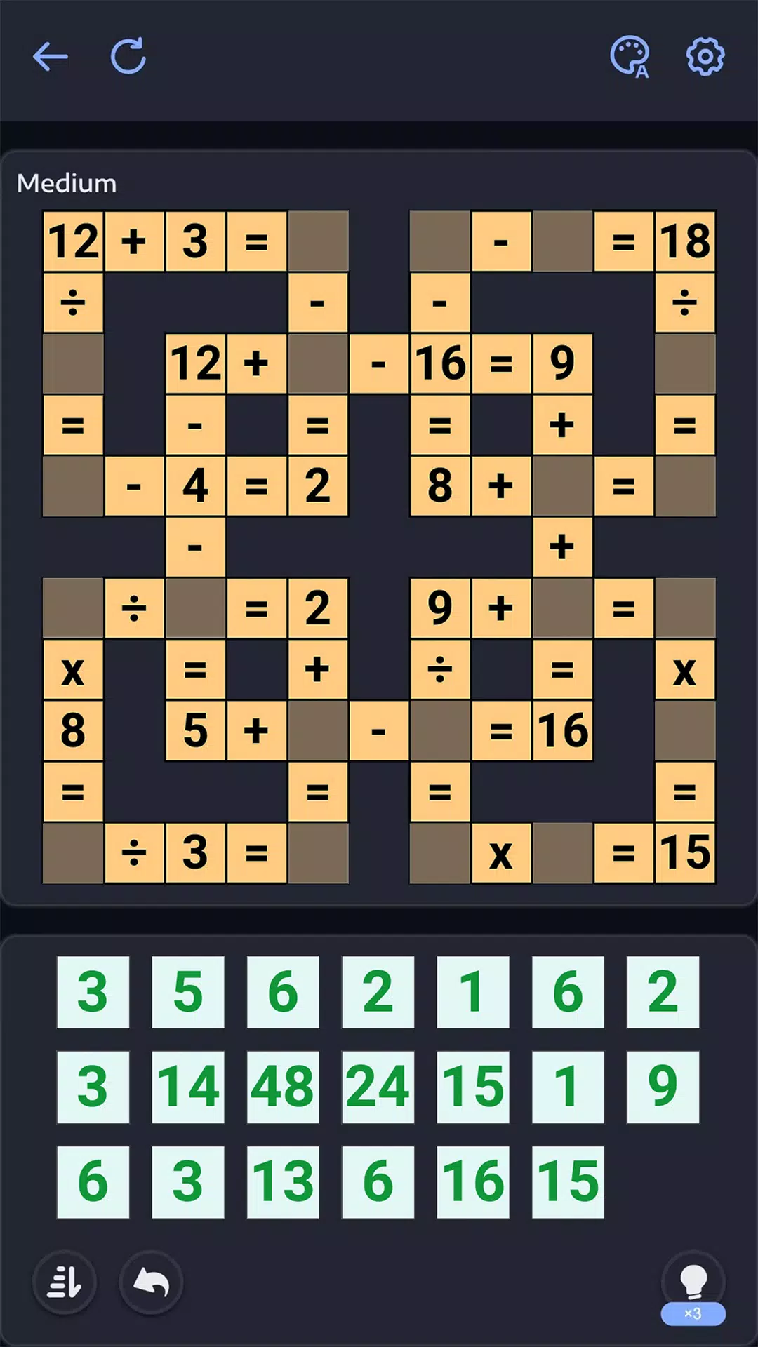 Crossmath - Math Puzzle Games应用截图第1张