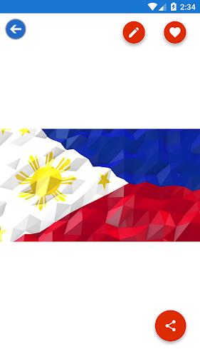 Philippines Flag Wallpaper: Fl Captura de tela 3