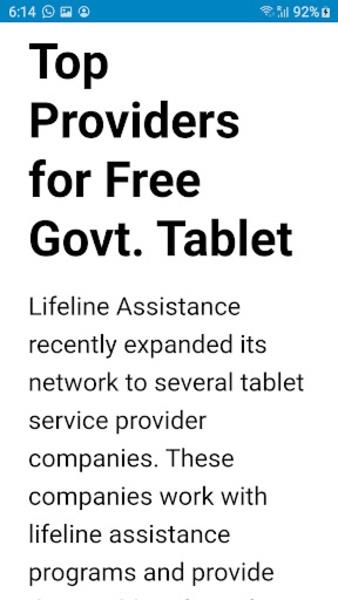 Free Government Tablets Zrzut ekranu 1