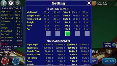 Mississippi Stud Poker Captura de tela 3