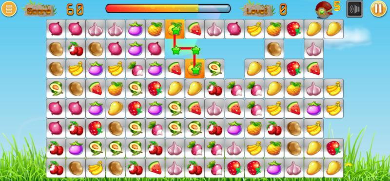 Link fruits - fruit match pair स्क्रीनशॉट 1