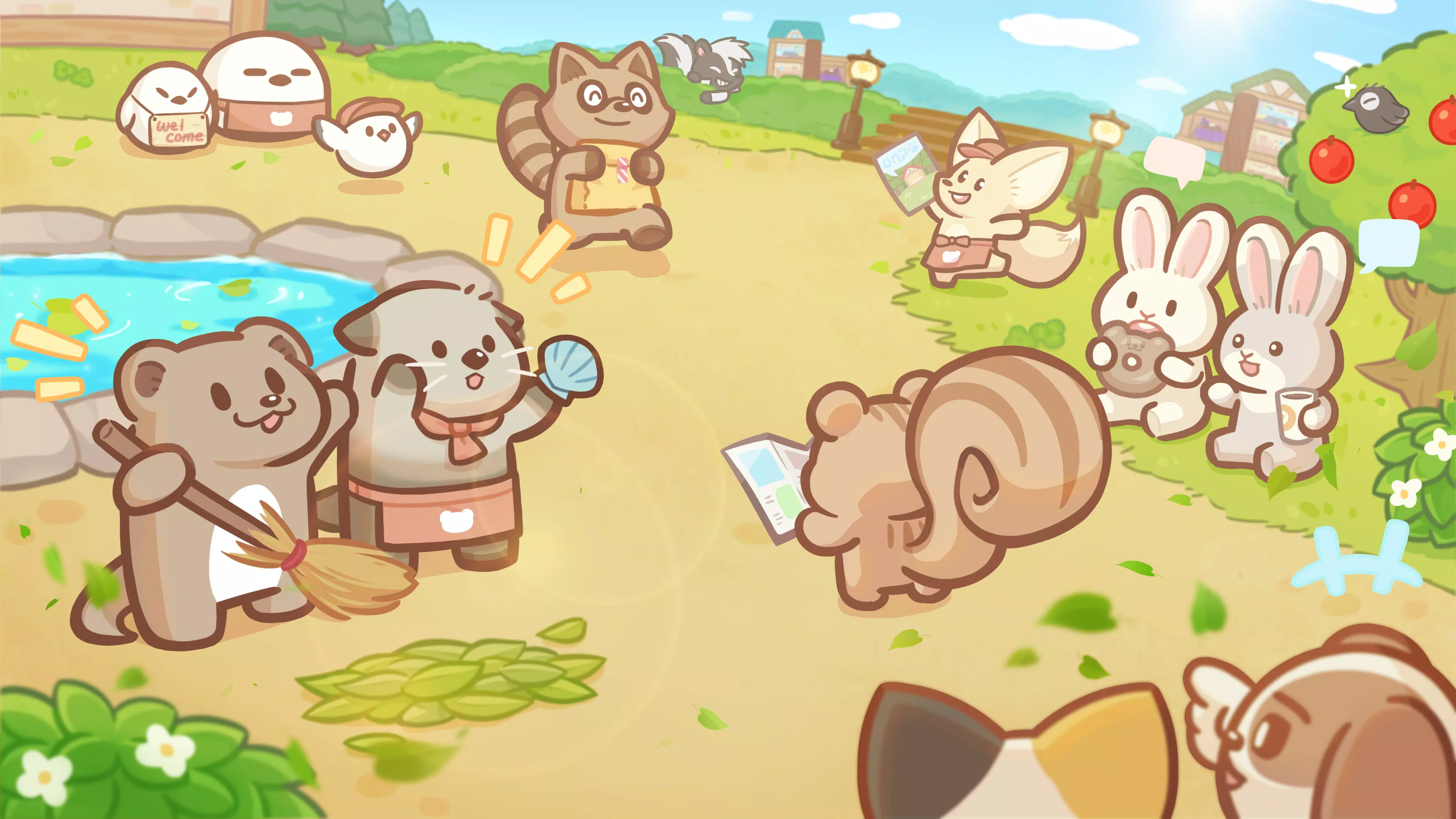 Welcome! Otter Town: cute game স্ক্রিনশট 0