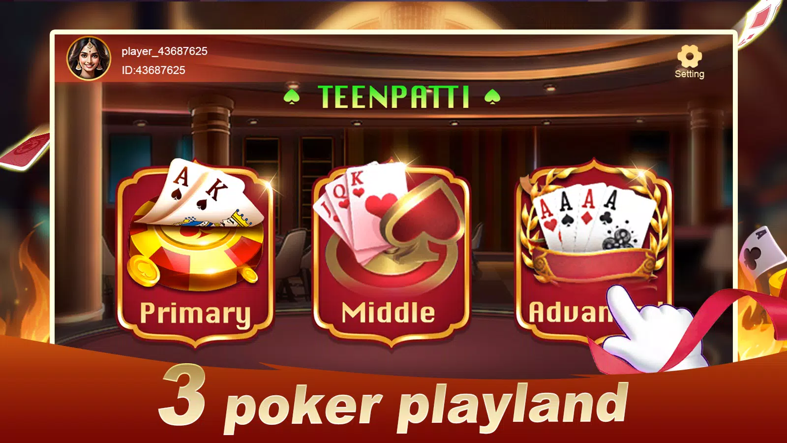 3 Poker Playland Captura de tela 0