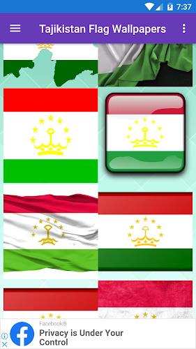 Tajikistan Flag Wallpaper: Fla 스크린샷 2