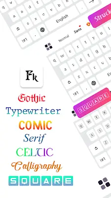 Fonts Keyboard: Şrift Sənəti Скриншот 0