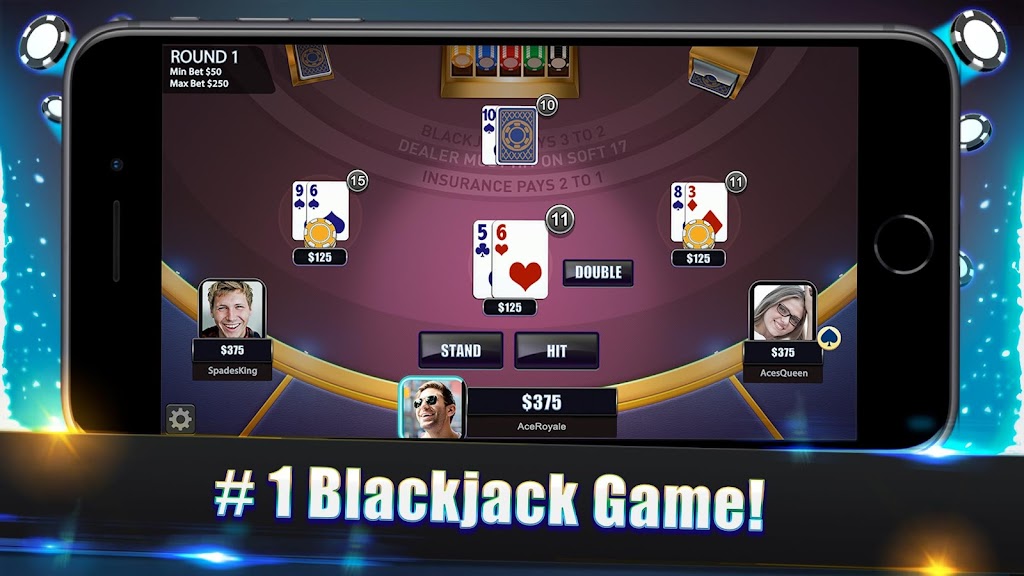 Blackjack Legends: 21 Online Multiplayer Casino स्क्रीनशॉट 0