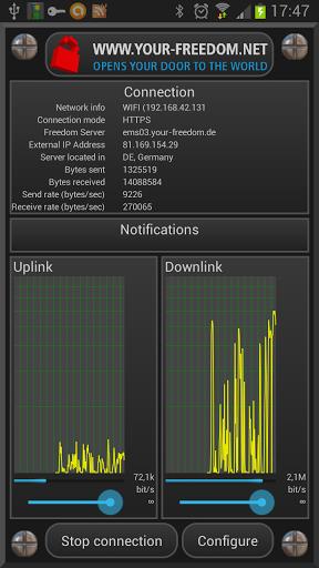 Schermata Your Freedom VPN Client 2