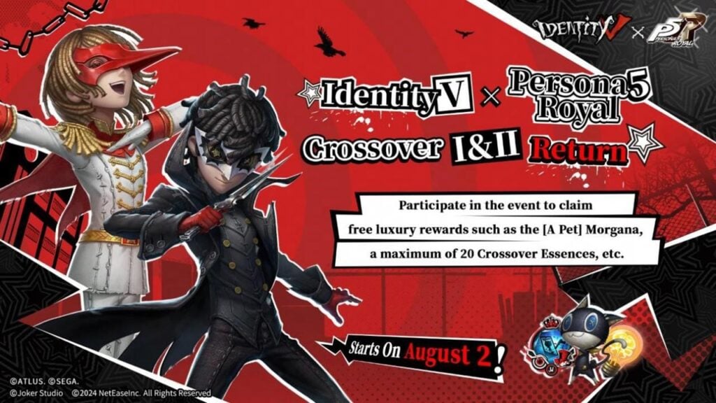 Identity V brengt de Phantom Thieves terug voor een maand lang persona 5 crossover!