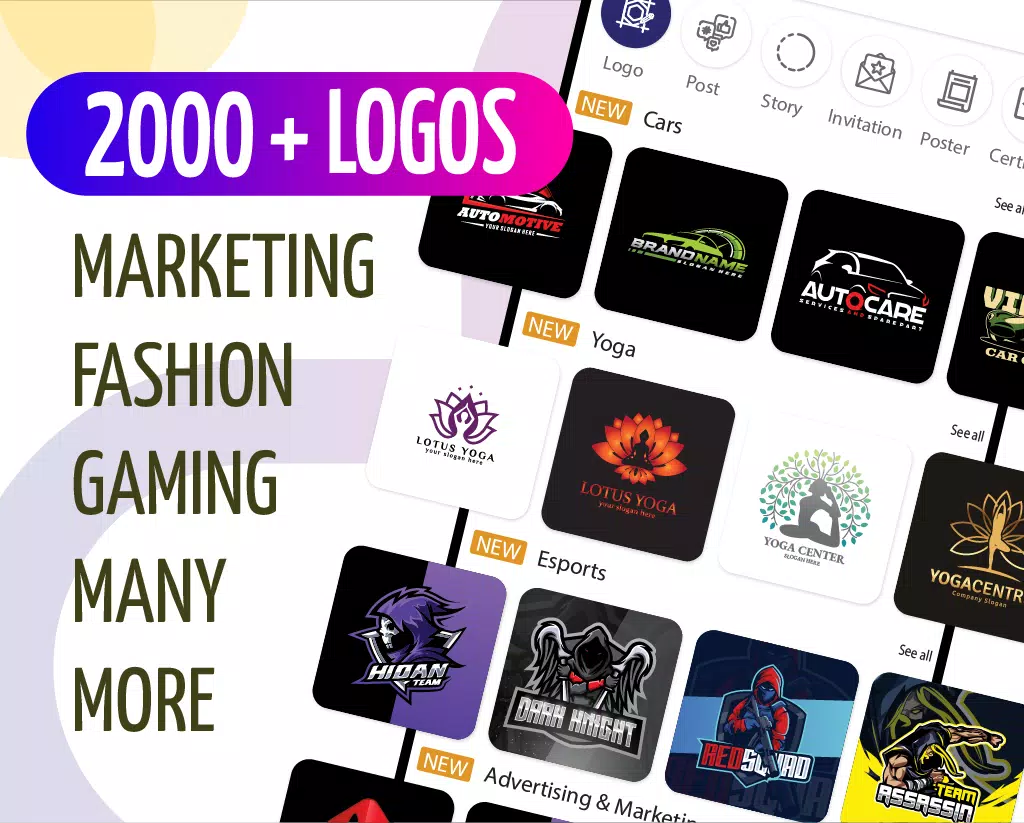 Graphic Design & Logo Maker Captura de tela 1