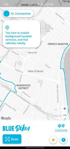 Blue Bikes Nola Screenshot 0