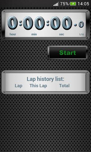 Stopwatch ภาพหน้าจอ 1