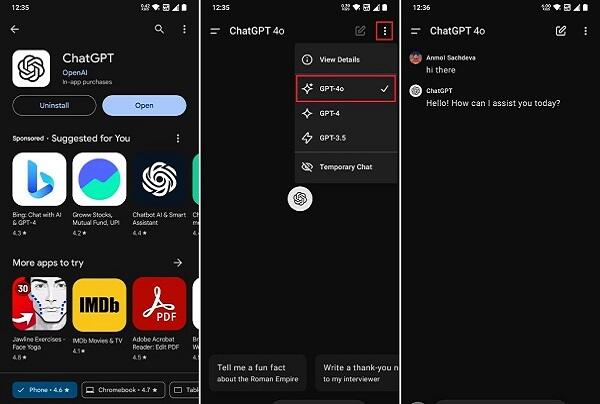 chatgpt 4o apk เวอร์ชันล่าสุด