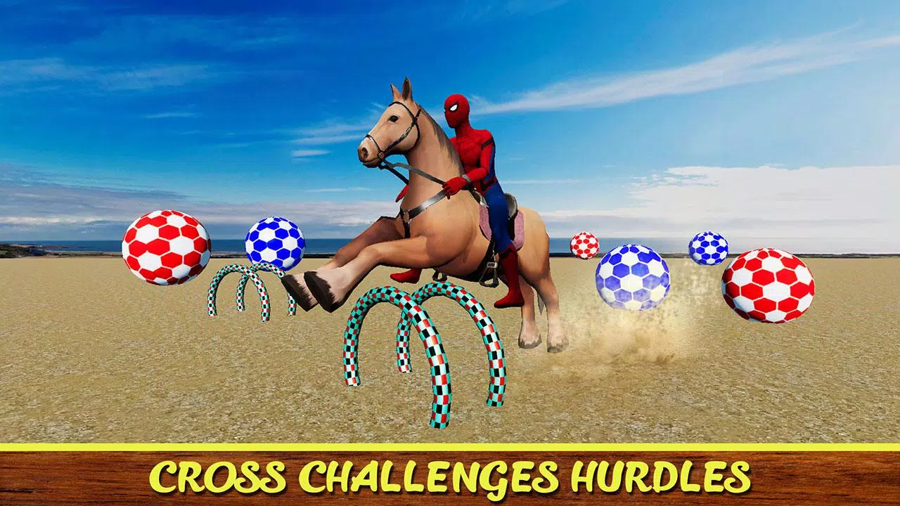 Diligent SuperHeroes Horse Riding 3d स्क्रीनशॉट 1