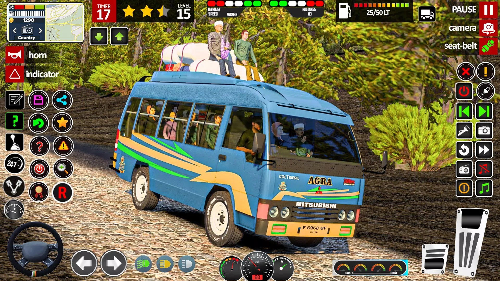 Real Mini Coach: Bus Game 3D Screenshot 1