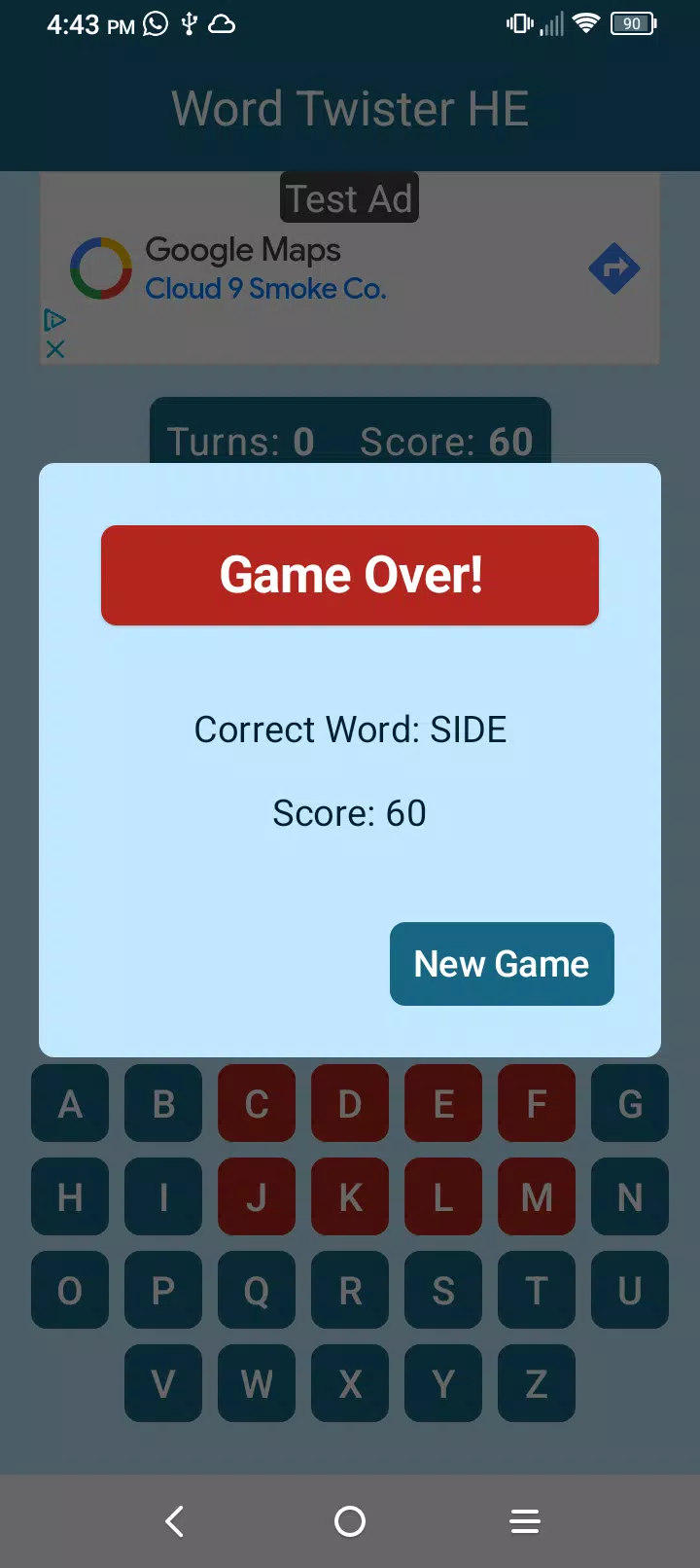 Word Twister Hangman Edition Screenshot 3