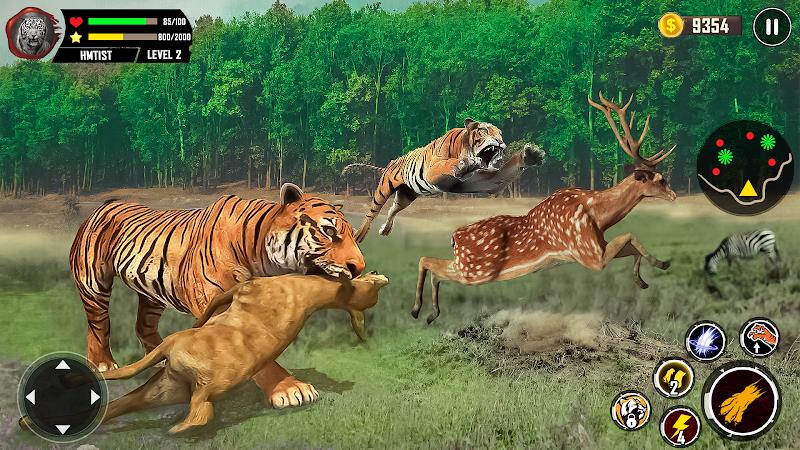 Tiger Simulator 3D Animal Game स्क्रीनशॉट 0