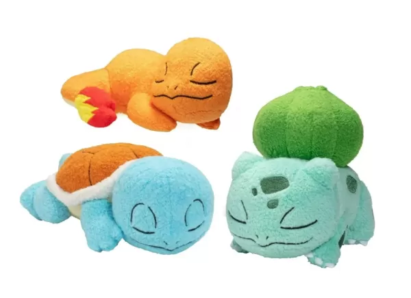 Kanto Starter Trio Plush Set