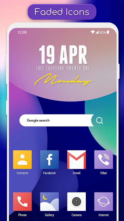 Faded - Icon Pack ဖန်သားပြင်ဓာတ်ပုံ 0