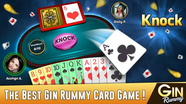 Gin Rummy Offline Card Game स्क्रीनशॉट 0