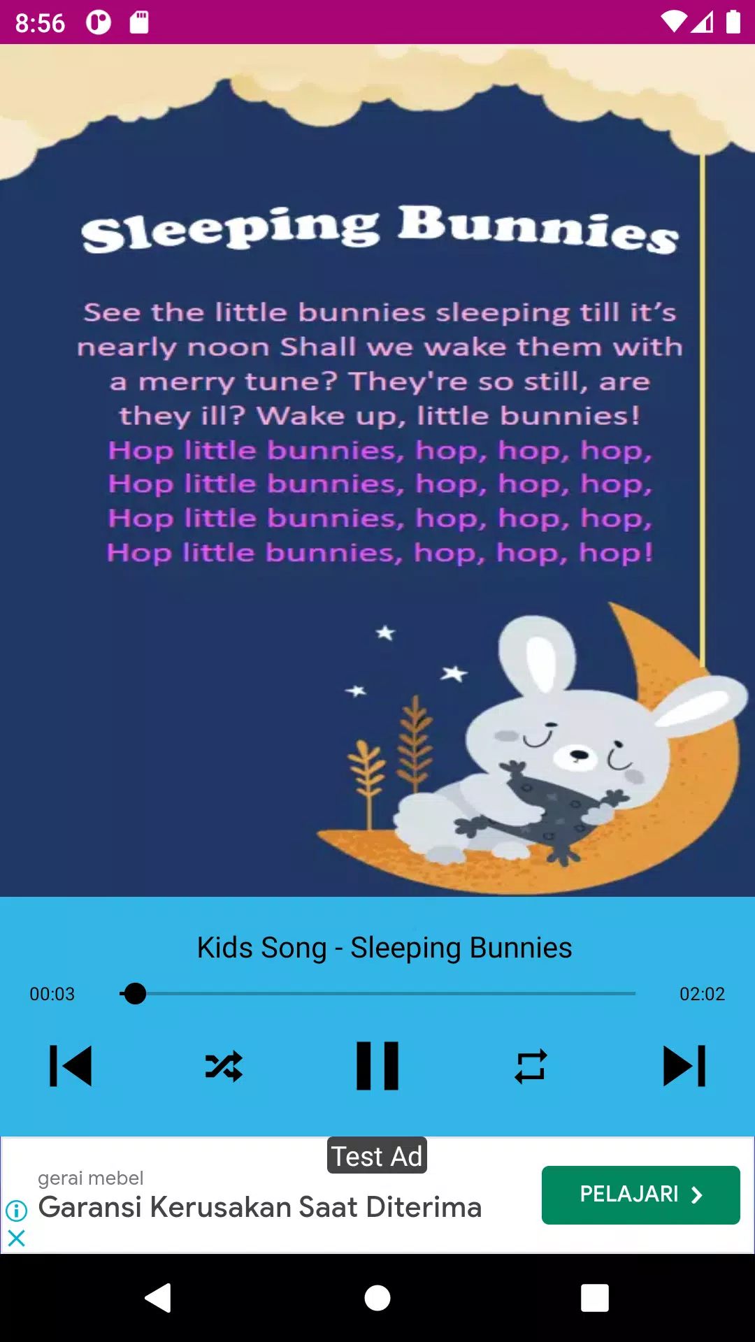 baby songs - nursery rhymes Скриншот 1