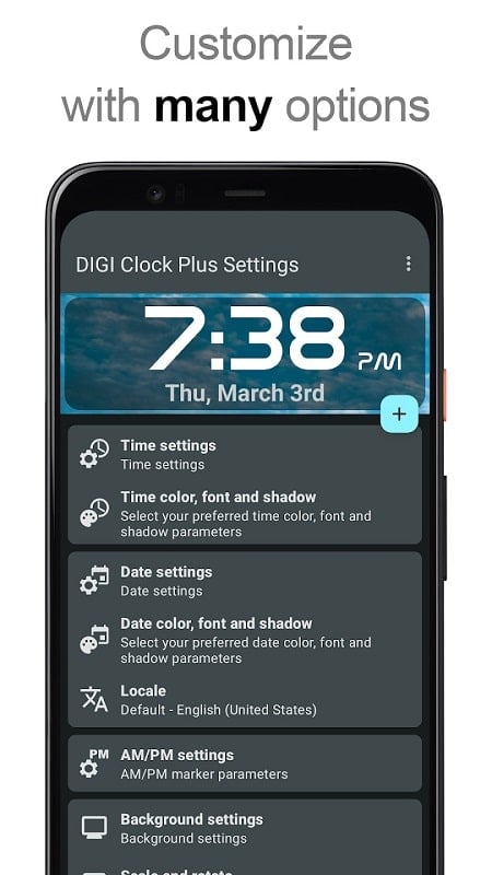 DIGI Clock Widget Plus Zrzut ekranu 2