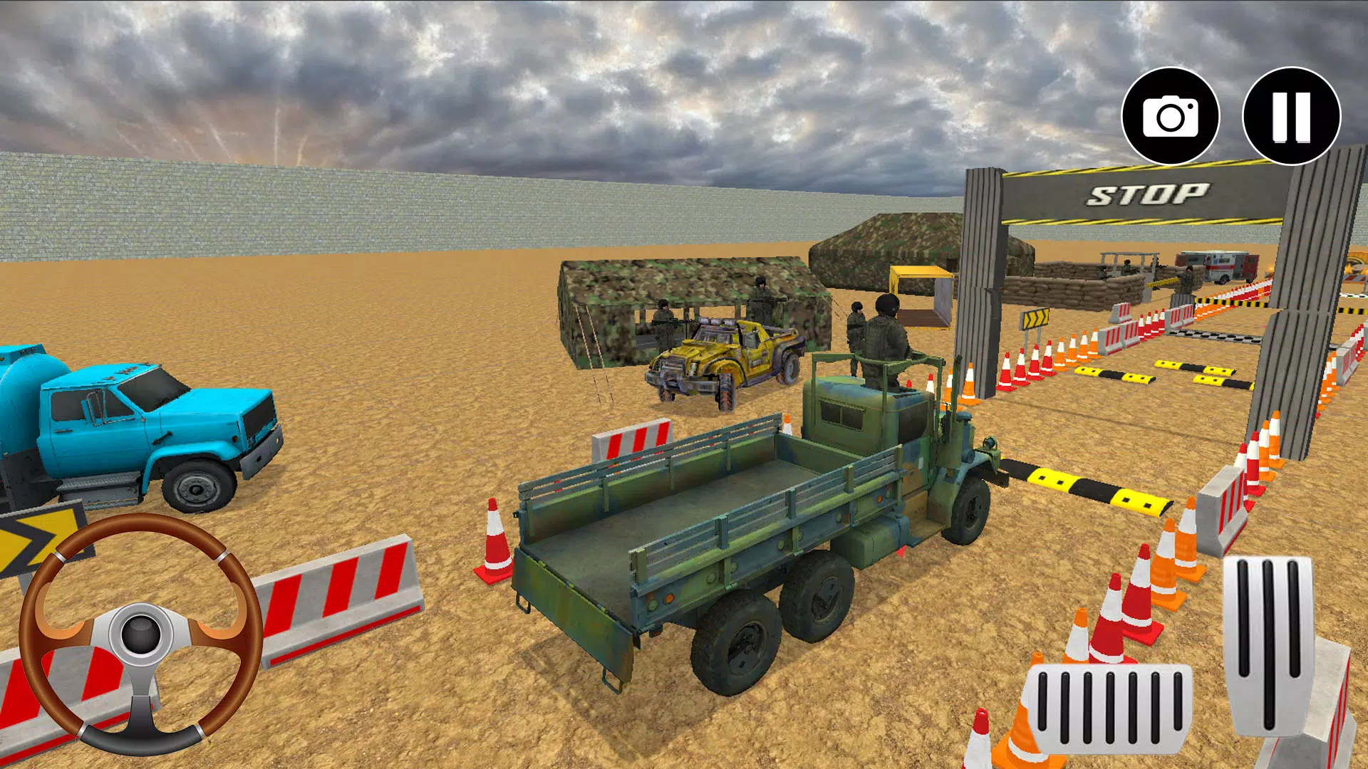 Army Truck Game Simulator 3D Captura de tela 1