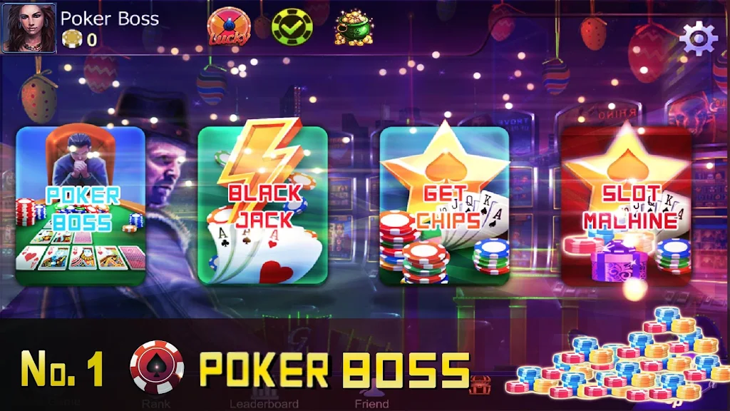 Poker Boss: Texas Holdem Offline Captura de tela 0