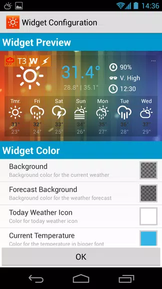 Sunny HK -Weather&Clock Widget Capture d'écran 2
