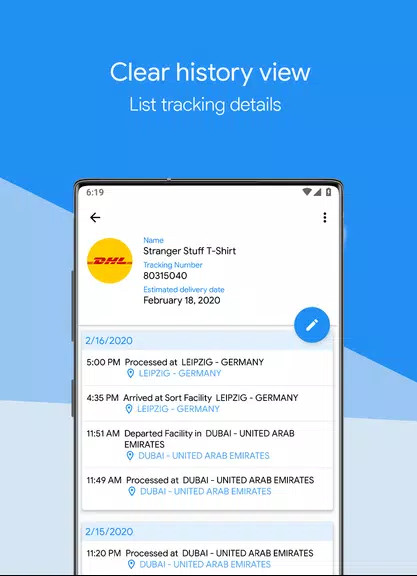 Packages Tracker Screenshot 2