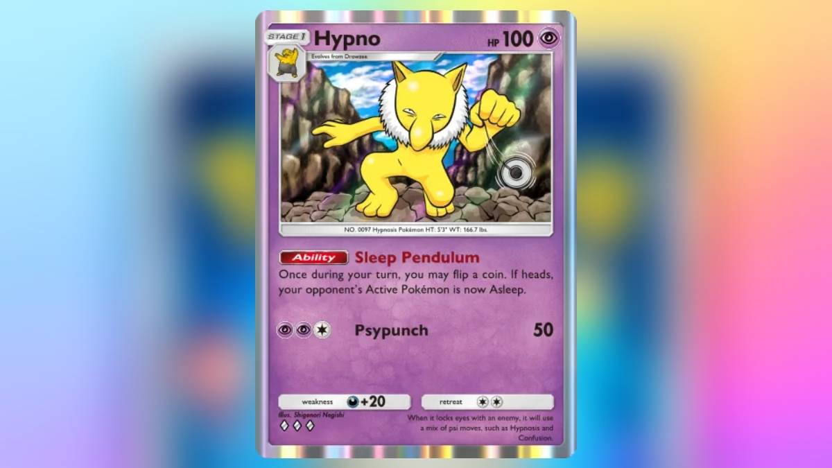 PokémonTCGPocket的Hypno，这是可以造成睡眠状态的最佳卡片