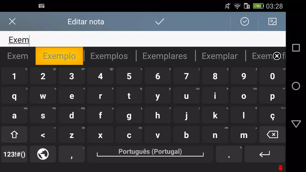 Portuguese for AnySoftKeyboard Captura de pantalla 1
