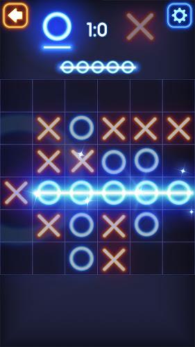 Tic Tac Toe Glow: 2 Players ဖန်သားပြင်ဓာတ်ပုံ 3