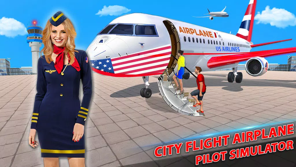 US Pilot Flight: Plane Games Captura de tela 1