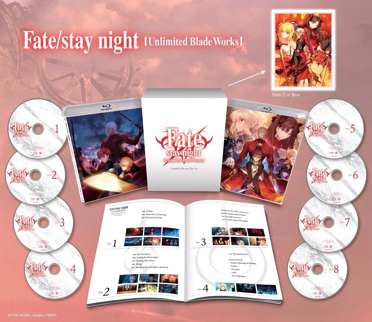 Fate/Stay Night：無制限のブレードワークス（完全なボックスセット）