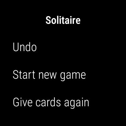 Solitaire Wearable Screenshot 3