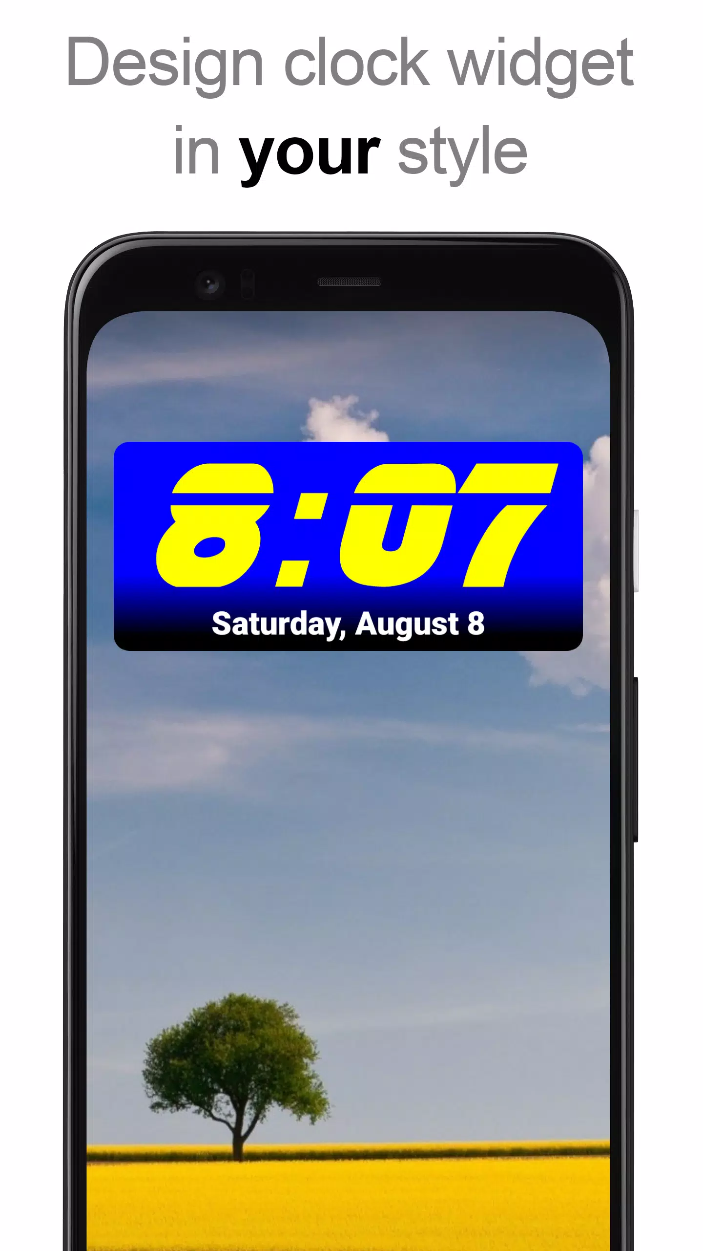 DIGI Clock Widget স্ক্রিনশট 1