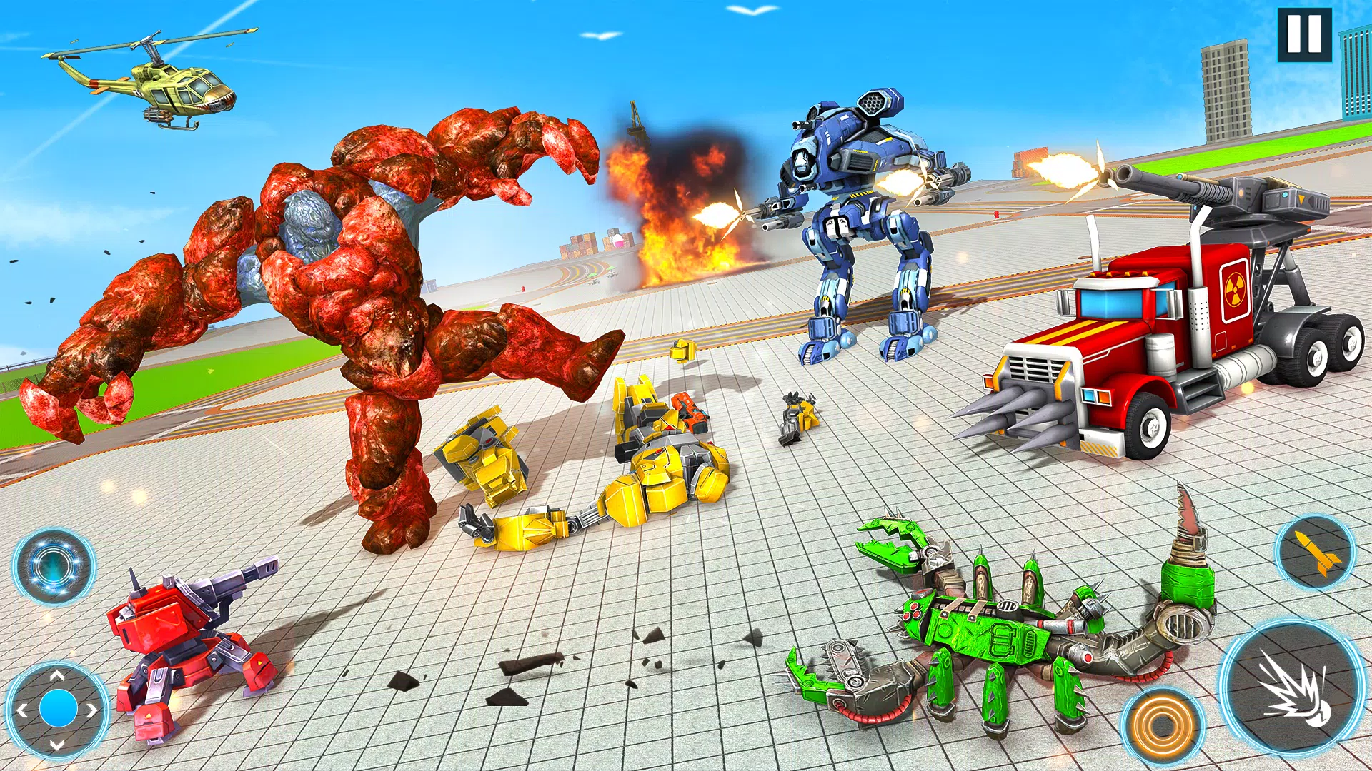Snake Robot Game - Stone Robot 스크린샷 2