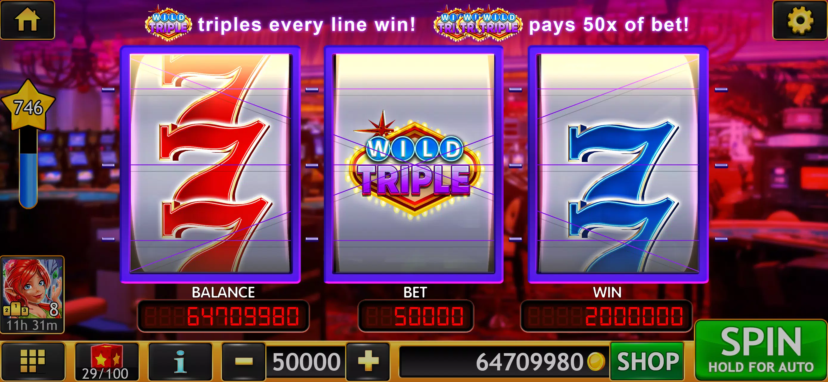 Wild Triple 777 Slots Casino Screenshot 0