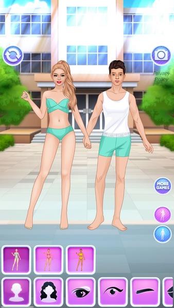 College Girl & Boy Makeover Schermafbeelding 0